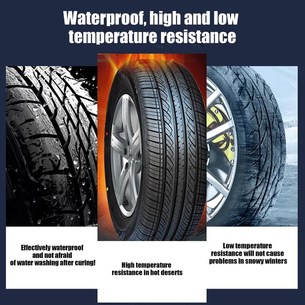 60ml Adeziv Negru Lichid pentru Repararea Anvelopelor Adeziv Puternic Etanșant pentru Repararea Anvelopelor Rezistent la Uzură Adeziv Necoroziv Lipire Instantanee Leath