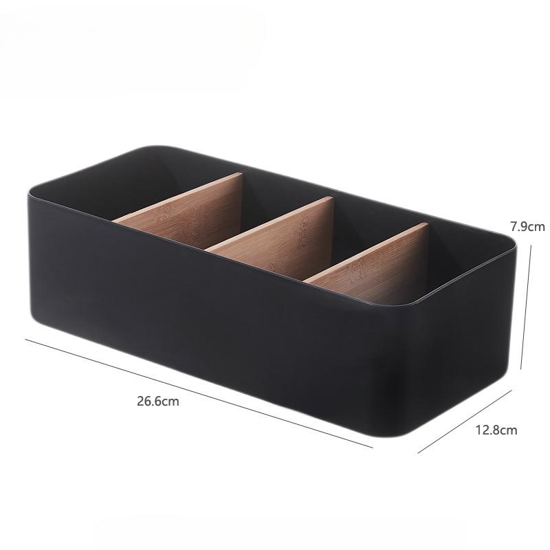 Fernbedienungshalter, 4 Steckplätze, Desktop-Aufbewahrungsbox, TV-Fernbedienung, Telefon, Trapezkorb, Schreibwaren-Organizer, Fall, Home Hotel