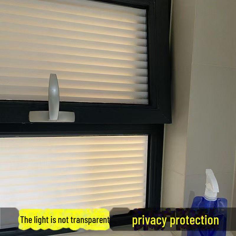 3D Laser Privacy Glass Film: Adhesive-Free Electrostatic Blinds for Bathroom and Home Use