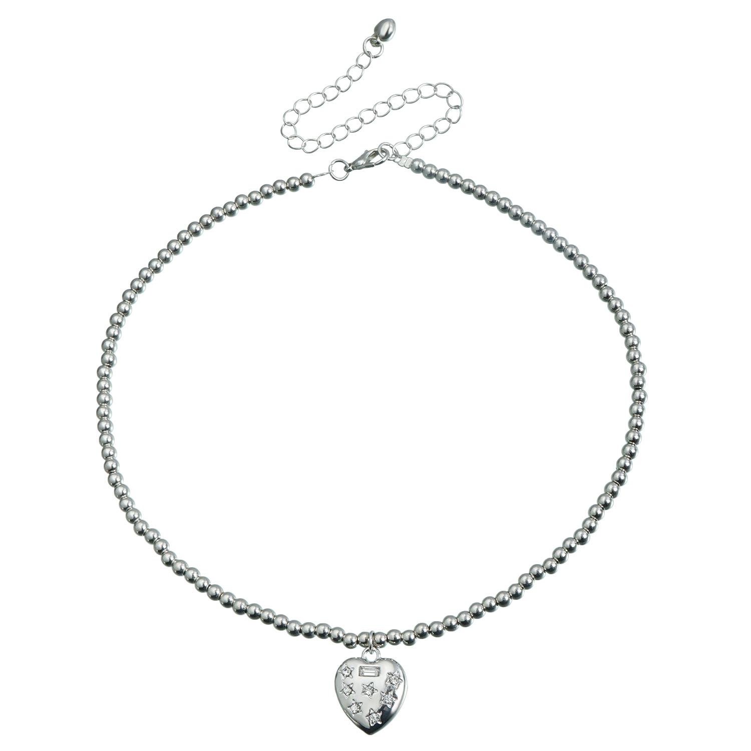 

Ювелирные изделия с инкрустацией в виде пятизвездочной подвески Love, цепочка на ключицу, персонализированное креативное ожерелье из бисера для женщин