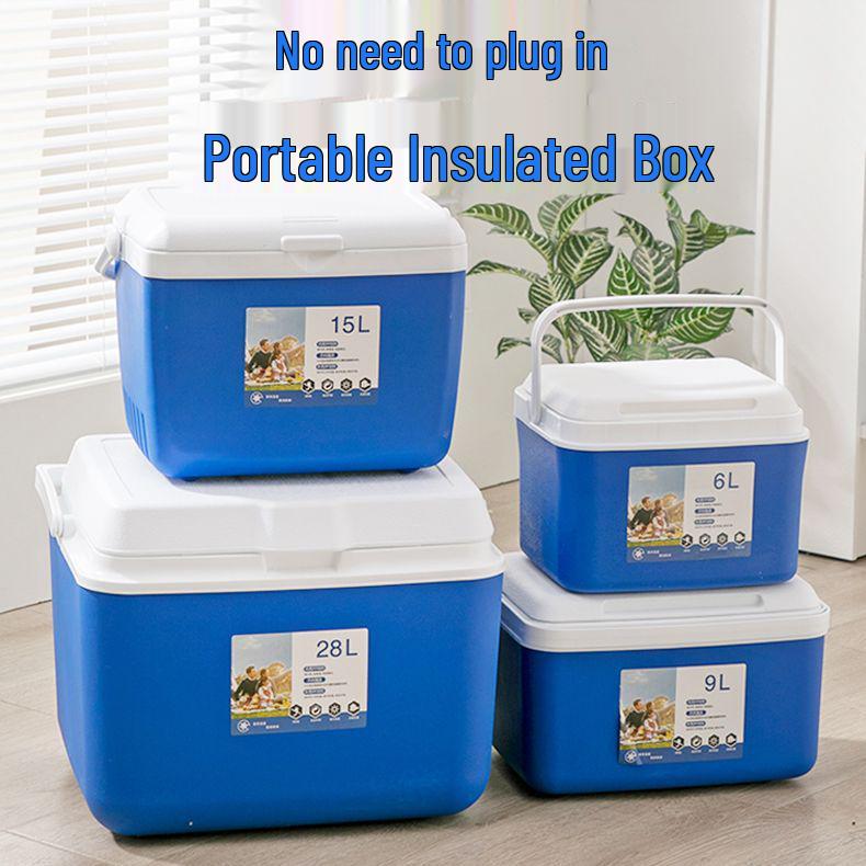 Portable Insulated Refrigerated Box for Home, Car, and Outdoor Use