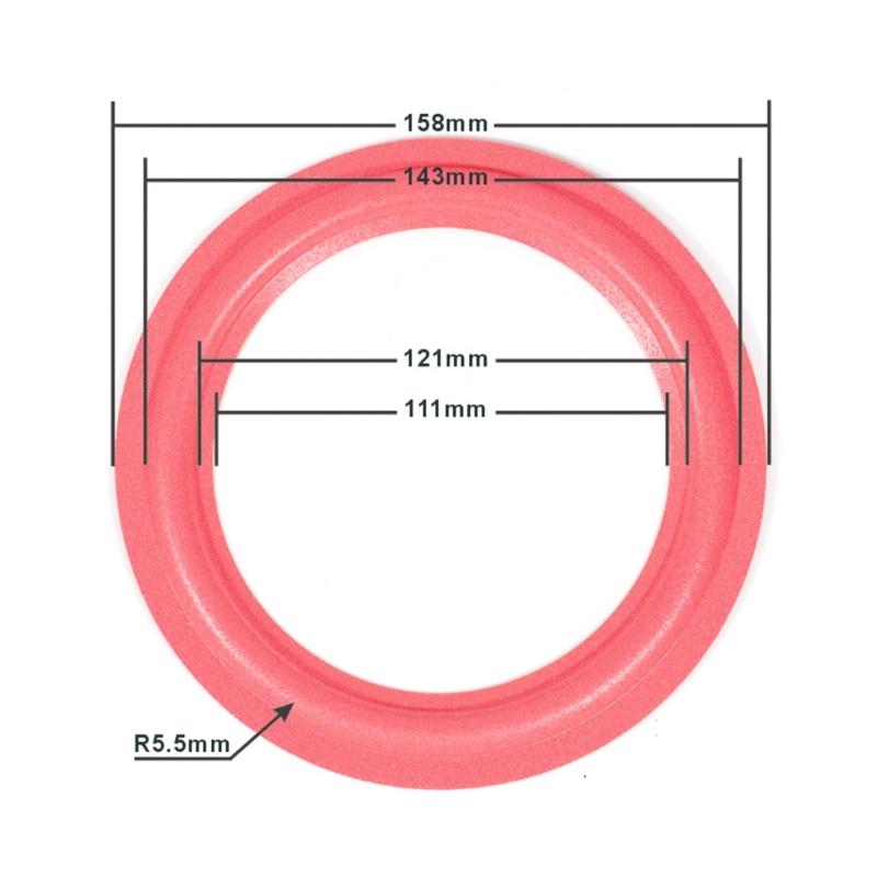Anpassbarer Lautsprecher-Schaumstoff-Sickenring Kissen Optimieren Akustische Leistungen Sickenring Lautsprecherzubehör für Lautsprecherreparatur