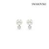 Swarovski Rhodium Crystal Pearl Stud Earrings 5694225
