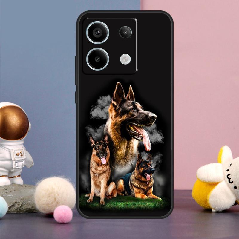 German Shepherd Dog Case For Xiaomi Redmi Note 14 9 10 11 12 13 15 Pro Plus Redmi 15 15C 10C 12C 13C 14C Cover