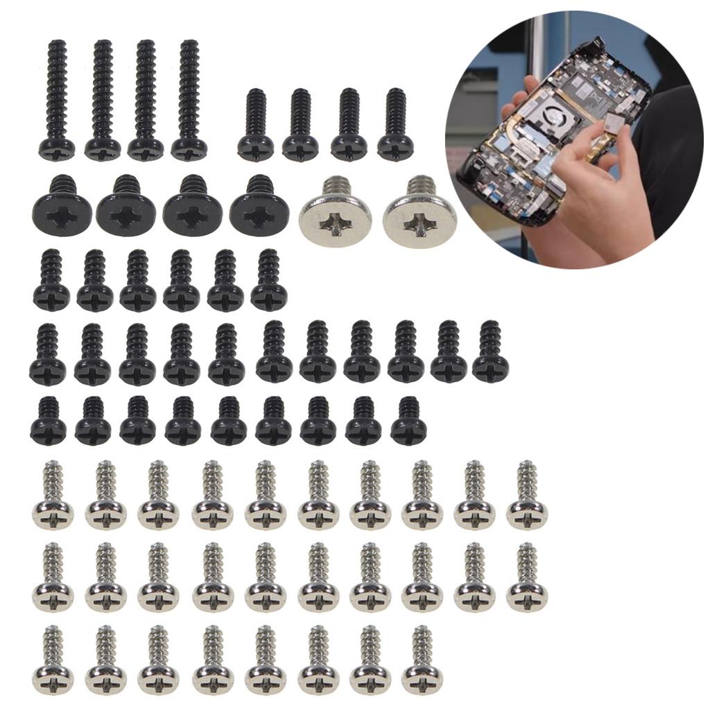 Kompletter Satz Spielkonsolenschrauben, Ersatz-Metallschrauben-Set für die Reparatur von SteamDeck-Spielautomaten, Ersatzzubehör