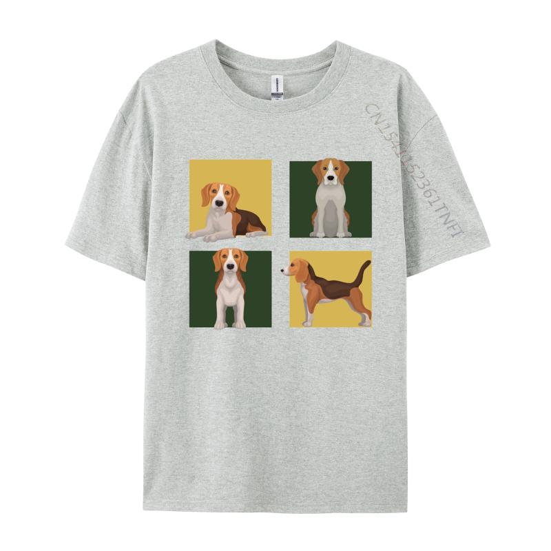 Cute Beagle T-shirt Vintage Gift T-Shirt High Quality Casual T Shirt Cotton Tees For Black Graphic T Shirts