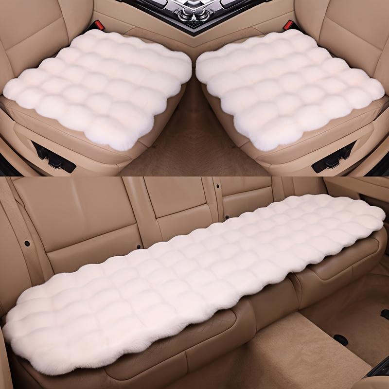 Plush Car Seat Cushion Set All-Season Soft Foam Padding with Thermal Insulation & Non-Slip Design Fit for Cars, SUVs, Trucks Winter & Everyday Use