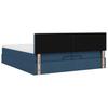 Ottoman Bed with Mattresses & LEDs Blue 200x200 cm Fabric