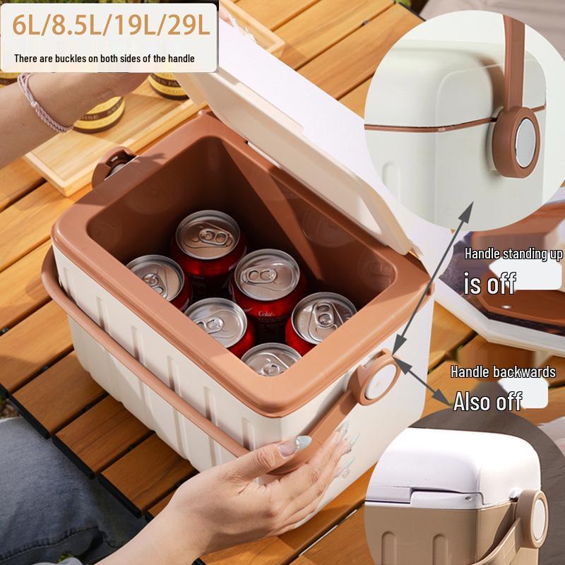 6L Outdoor Insulated Cooler Box for Camping, Breast Milk, Ice Cubes, Dragon Boat & Mid-Autumn Festivals, Zongzi, Seafood, New Year Gifts