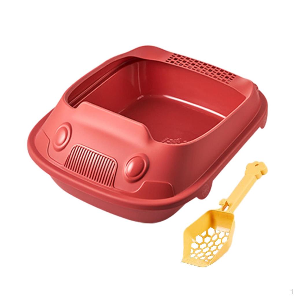 Litter Box with Ergonomic Design for Indoor Pets