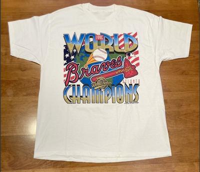Vintage 1995 MLB World Series Atlanta Braves Tshirt Gift For Fans
