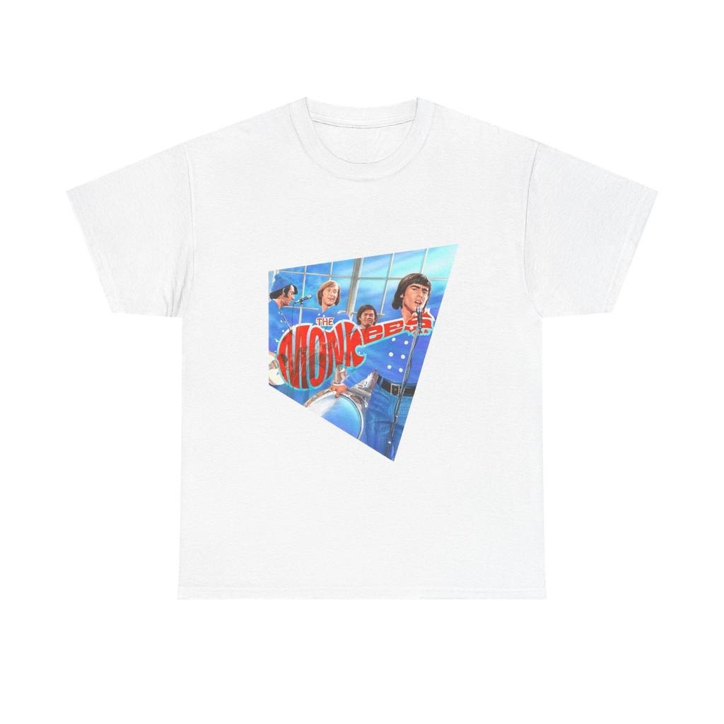 Tričko The Monkees Vintage Plakát Rocková Kapela Retro Unisex Těžké Bavlněné Tričko