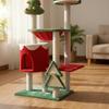 Cat Tree with Sling Festive Scratching Posts Pet Furniture