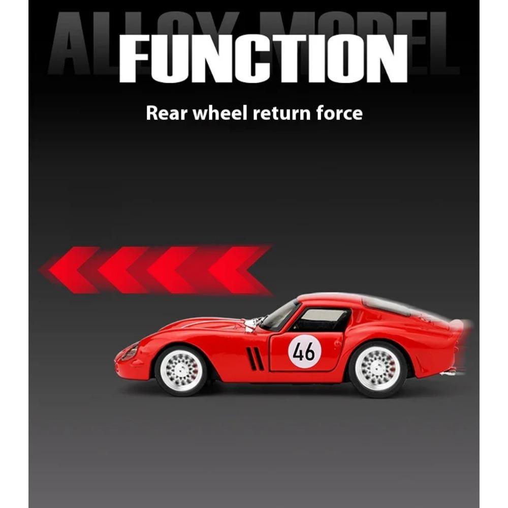1/32 Scale Ferrari 250-GTO Car Model Simulation Alloy Super Sports Car Boy Toy Car Collection Ornaments Suitable for Giving Children Toy Gifts