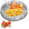 Stainless Steel Filter Tray, Oven Air Fryer Basket Round Mesh Basket, Frying Rack, Kitchen Water Filter, Dishwasher Safe