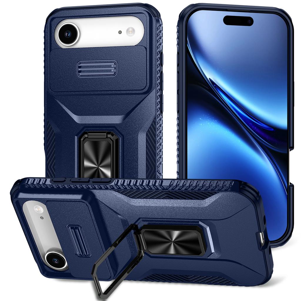 For iPhone Air Case Camshield Kickstand TPU + PC Anti-Slip Phone Cover