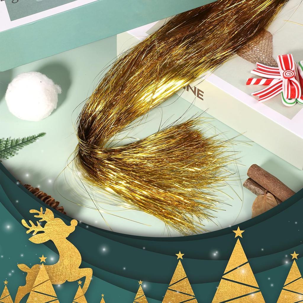 3000 Strands Icicles Iridescent Tinsel Foil Fringe Garland For Christmas Xmas Tree Decorations Party Supplies Holiday Home Decor