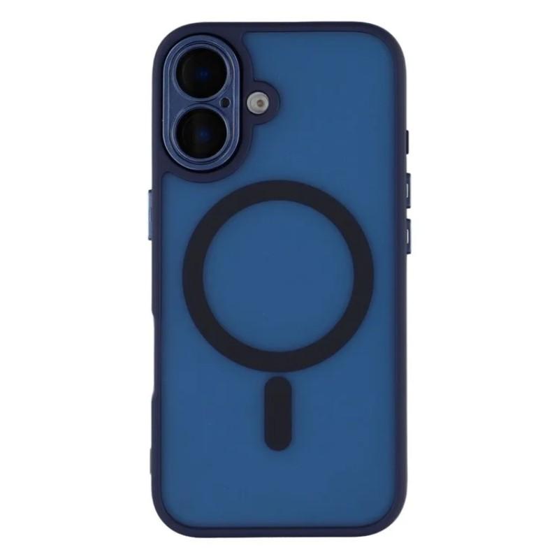 For iPhone 16 Back Cover Compatible with MagSafe WANLONFENG QB1 Series PC TPU Shockproof Phone Case