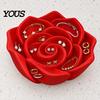 Handmade Style Jewelry Dish 3D Printed Rose Tray, Trinket Dish, Decorative Holder Creative Valentine Gift for Her Ring Earring Necklace,