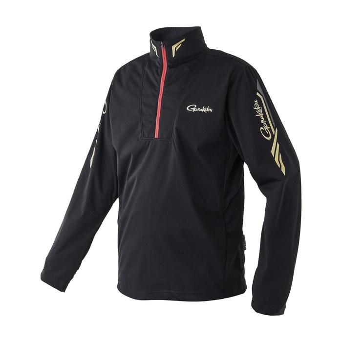 Gamakatsu G Pullover Zip Shirt GM3713 Black/Gold M