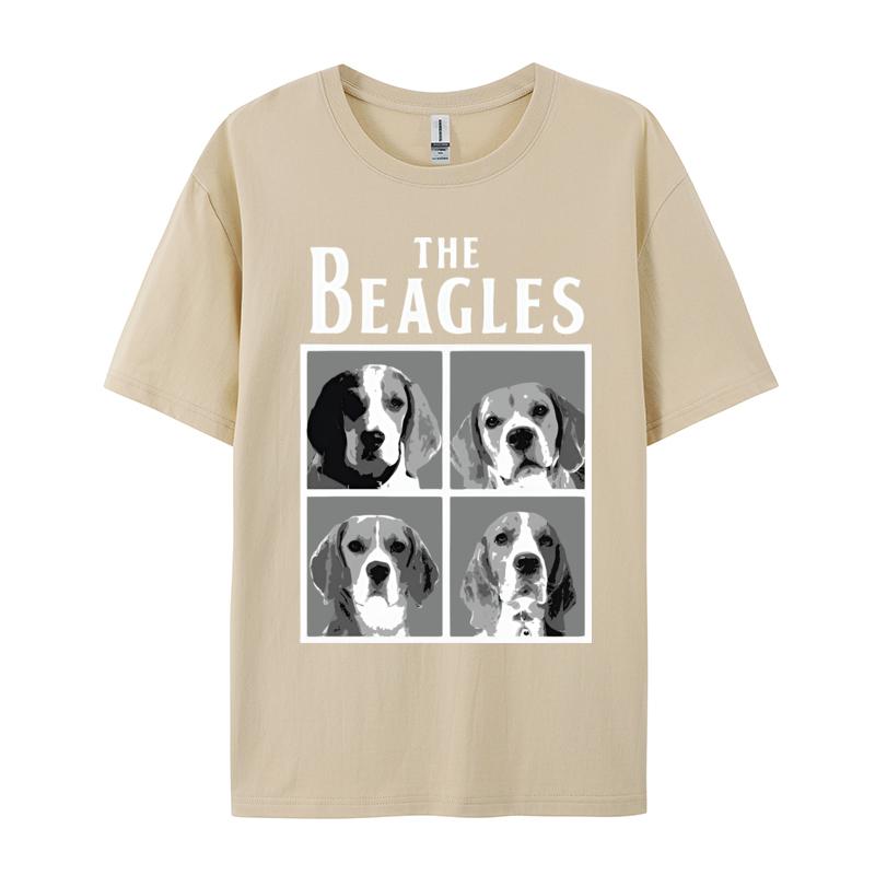 Cute Beagle Dog Tshirt The Beagles Animal Lover Tshrit Unisexs Cotton Tshirt Birthday Short Sleeve 2024 Fashionable Top Tees