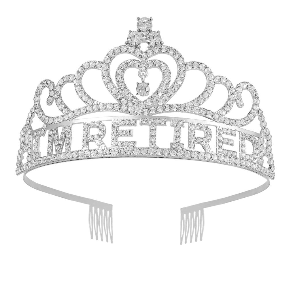 Grenzüberschreitende Ruhestandsparty Krone Stirnband - Verkleidungs-Geschenkset für Europa & Amerika