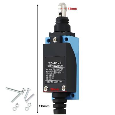 TZ-8112/TZ-8122 Limit Switch Waterproof Zinc Alloy Micro Switch with Screws 250V 6A Auto Reset ON-OFF CNC Equipment