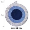 Contrasting cotton rope placemat pastoral thickened thermal insulation pad cotton and linen woven table mat household heat-resistant and anti-scalding