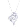 New matte hollow geometric love long pendant women's creative high sense diamond inlaid long necklace