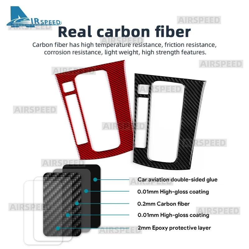 Real Soft Carbon Fiber LHD RHD Car Gear Shift Panel Sticker For Vauxhall Opel Astra H MK5 2004 2005 2006 2007 2008 2009 2010