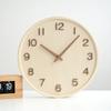 Japanese Art Wall Clock Modern Design Creativity Digital Wall Clock Living Room Nordic Wooden Bamboo Creative Wall Decoration