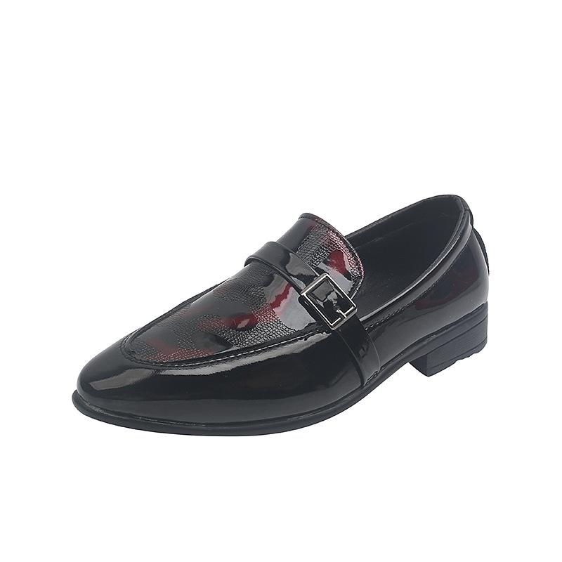 

Spring & Autumn Boys British Style Leather Shoes - Pointed Toe, Soft Leather for Student Performances. Size 25 - Insole 18cm