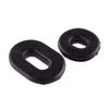 6Pcs Motorcycle Buffer Rubber Oval Side Cover Grommet Fit For Honda CG125 Black