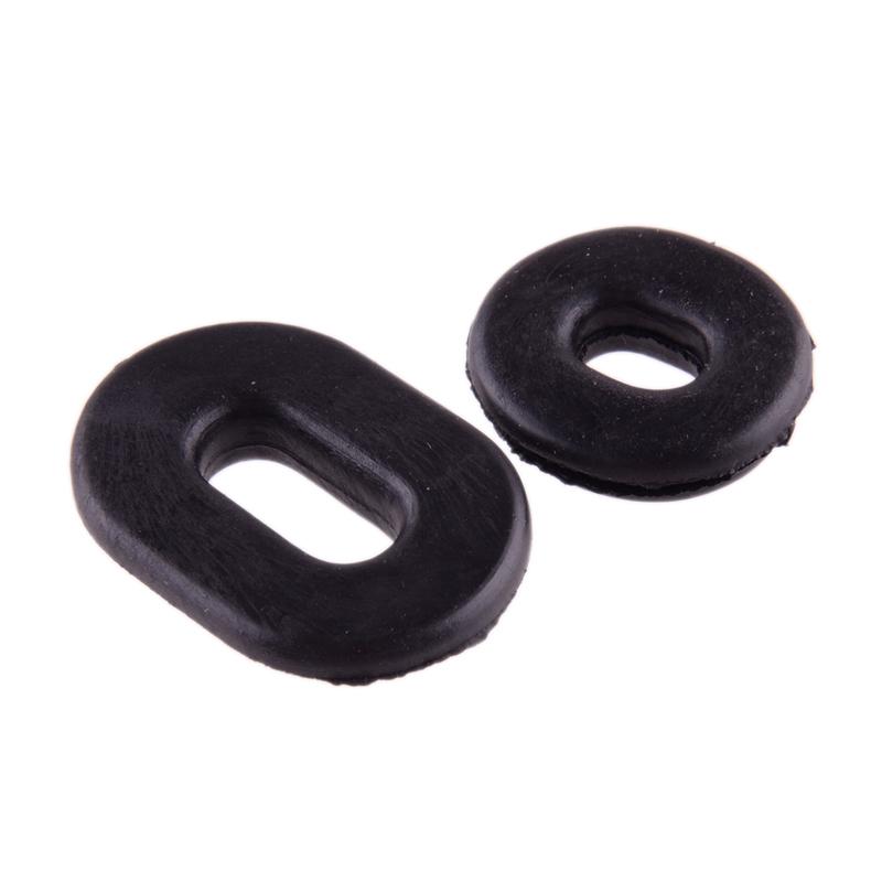 6Pcs Motorcycle Buffer Rubber Oval Side Cover Grommet Fit For Honda CG125 Black