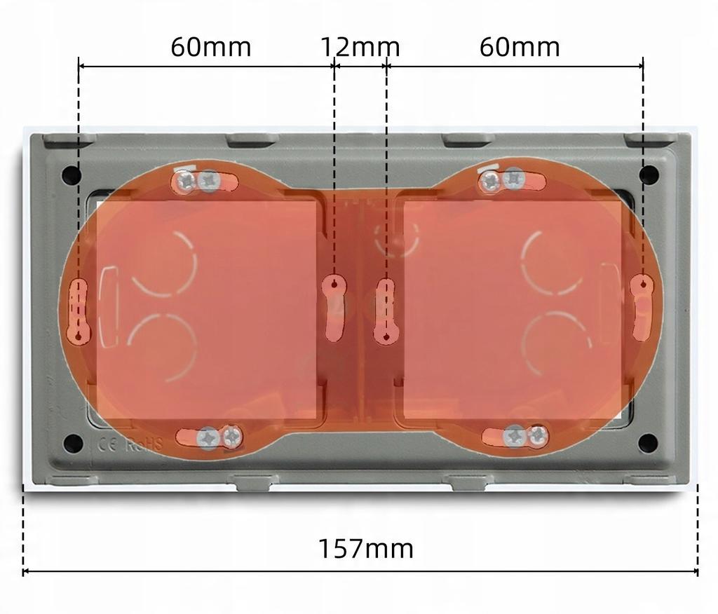 BLACK 3-field glass frame for the RTX SH system