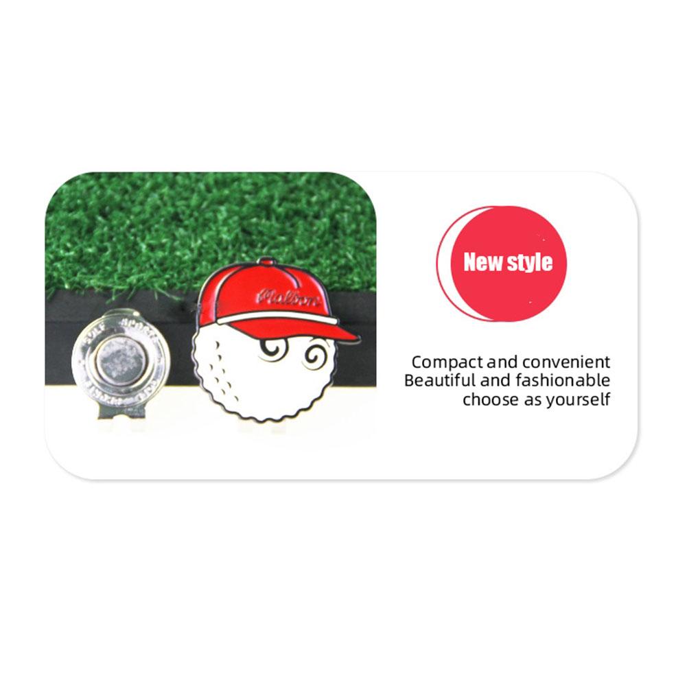 Clip per cappello da golf Segnalini da golf Magnetici staccabili Lega di zinco Antiruggine Etichette per palline Regali per cintura tasca