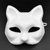 20 Pcs Face Cushion Kit Fox Cat Face Cushion DIY Halloween Masquer Set with Paint And Brush Make-up Party Prop for Dancing Party