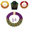 Spring Trend Ethnic Inspired Multilayer Collar Necklace Earrings For Women