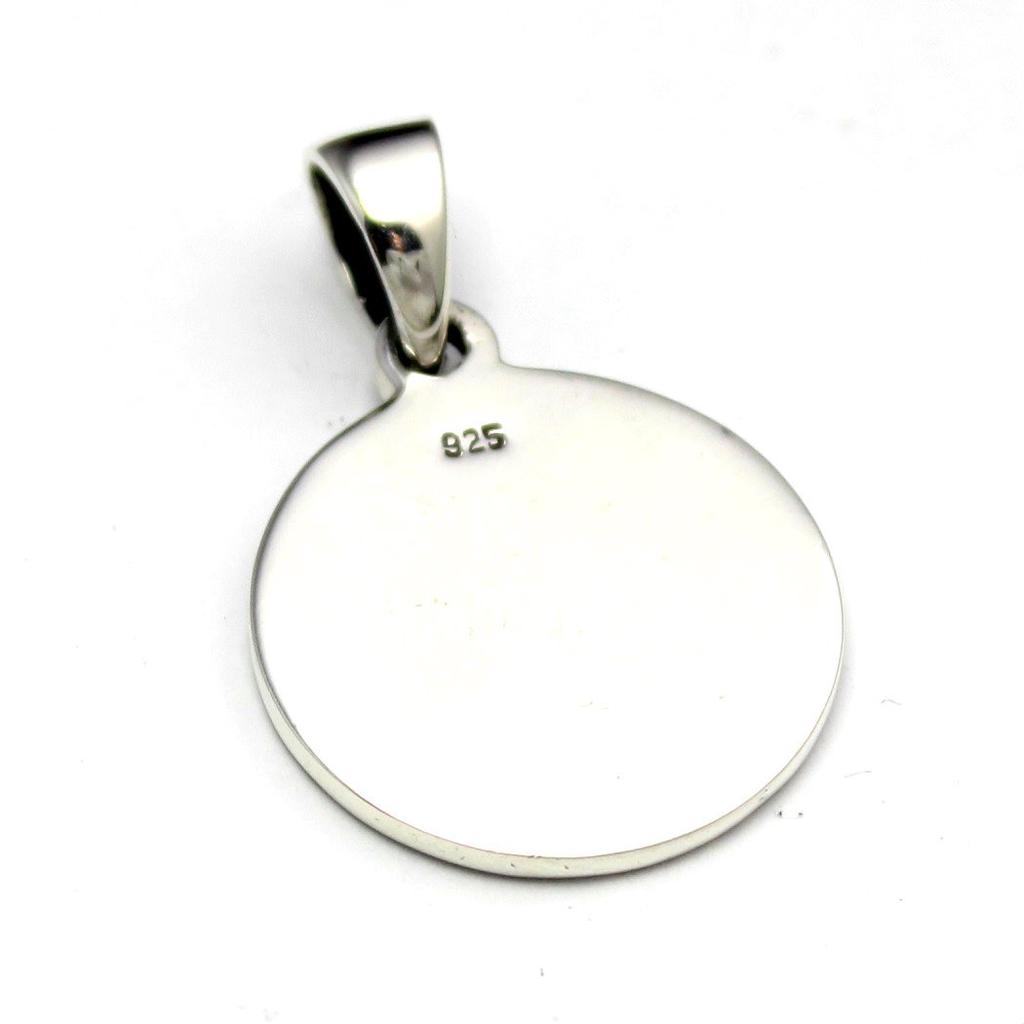 Sanskrit characters, Seven Lucky Gods, Japanese pattern pendant, sterling silver (925) pendant top.
