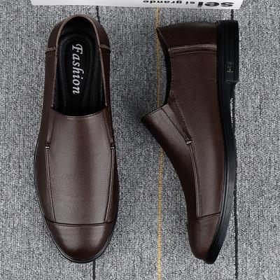 Klassische Marke Britischer Stil Braun Herren Flache Schuhe Büro Herren Business Schuhe Täglicher Arbeitsweg Herren Leder Freizeitschuhe
