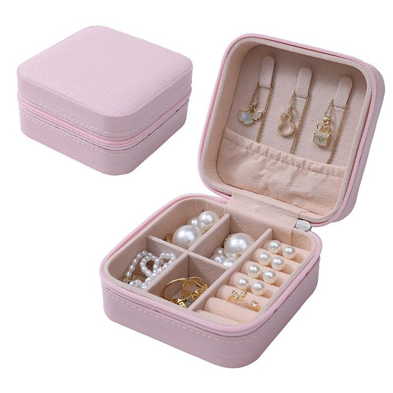 Button Storage Zipper Jewelers Organizer Container Box Jewelry Organizer Display Travel Jewelry Case Boxes Portable Jewelry Box