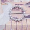 6 stk Klær Hjørne Knyttede knapper Rund sirkel Hjerteform Faux Pearl Rhinestone Dekor Skjerf Ring Clips T-skjorte Klips Clips Skjorte Stram Clips