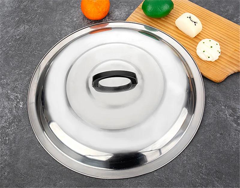 Flacher Deckel Wokdeckel Deckel Kochgeschirr Rund Edelstahl Glasdeckel Für Pfanne Kochtopf Wok Mit Griff Küche Lebensmitteldeckel
