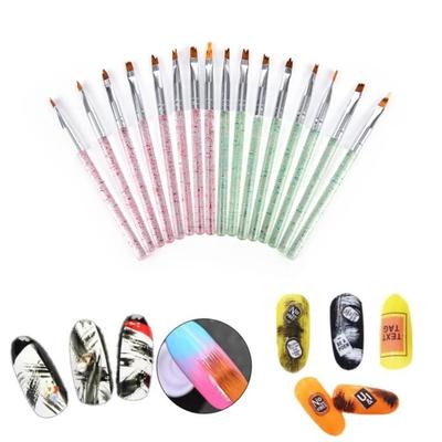 8pcs Nail Art Brush Pen Acrylic Powder French Gradient Color UV Gel Tips Decoration Painting Brushes Set Wholesale