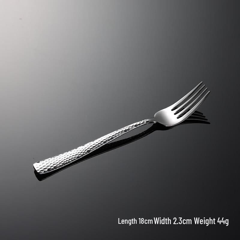 

Qian Xing Stainless Steel Hammered Dessert Forks (10-Pack)