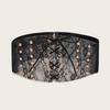 Wide Belt Lace Rivets Tied Knot Waist Elastic Elastic Belt Women With Coat Long Skirt Waist Seal