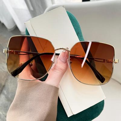 Occhiali da Sole da Donna Leggeri Occhiali da Sole Uv400 Occhiali da Sole con Montatura in Metallo Alta Qualità Per Regalo Per Lei Viaggio Uso Quotidiano