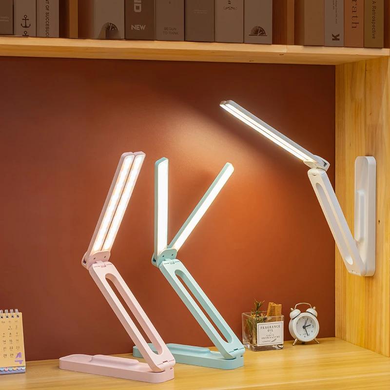 Multifunctional Folding Reading Desktop Desk Lamp Infinite Dimming Eye Protection Bedroom Living Room Study Led Desk Light