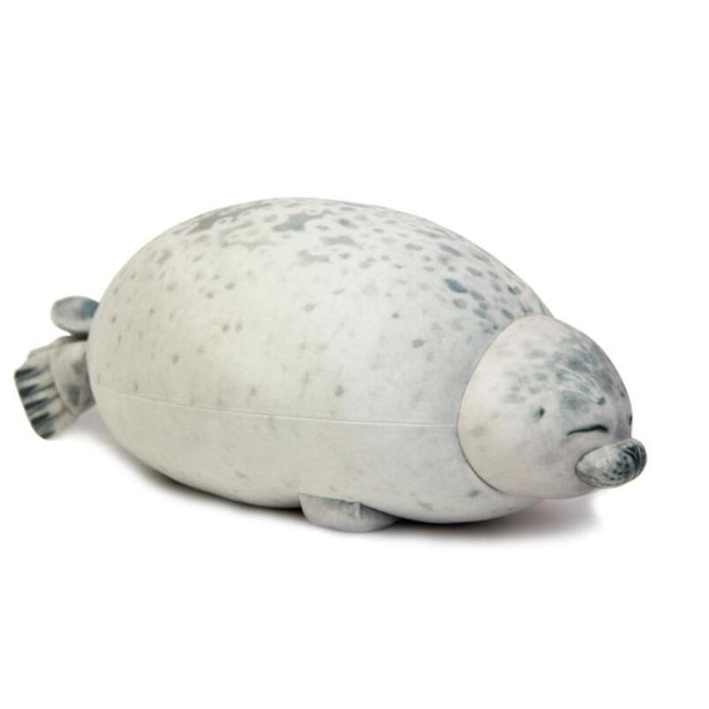 

Плюшевая игрушка тюлень-пухляш, большая, милая, животное, океанская подушка, питомец, мягкая, подарок, кукла 30cm/11.8in белый