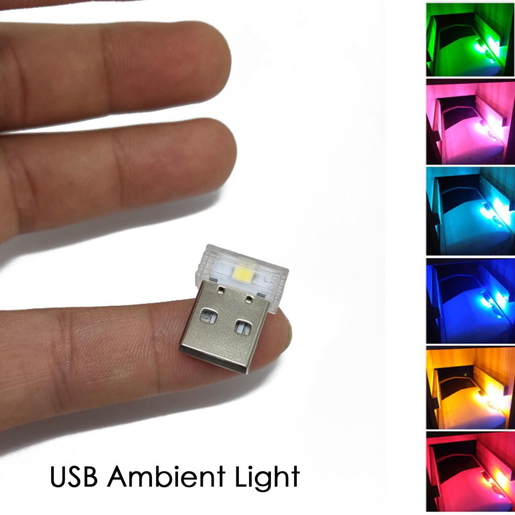 Lumină ambientală USB Lumină de noapte LED Fără modificare Lumină atmosferă auto Decorare interior mașină
